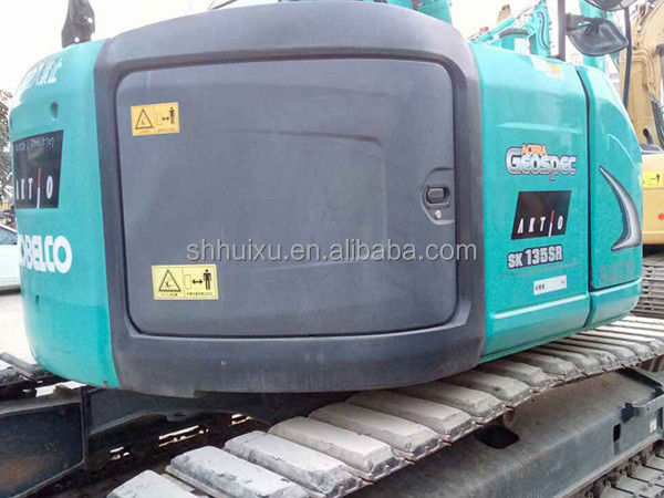 Meilleur vendeur d'occasion excavateur à rampe Kobelco135/Used bonne qualité de la machine de creusement Kobelco135 à vendre
