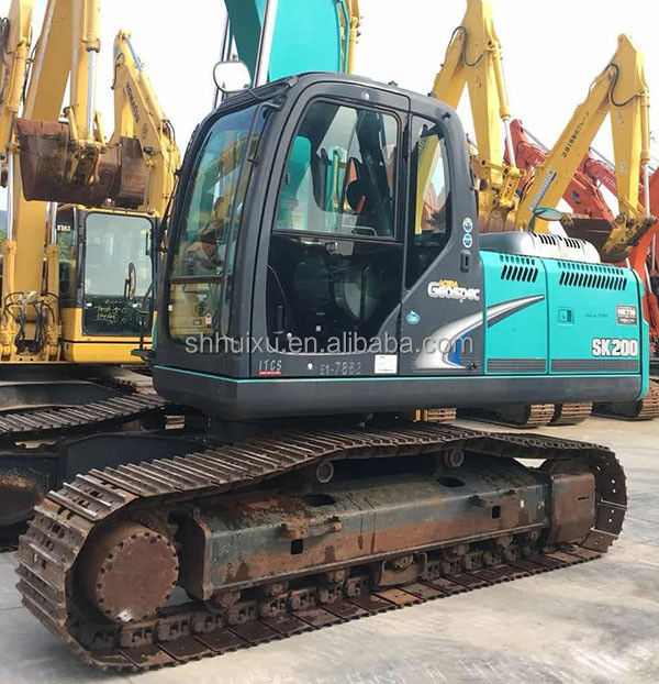 Kobelco SK200 Meilleur vendeur de l'excavateur à rampe d'occasion Kobelco SK200/machine de creusement d'occasion de bonne qualité Kobelco SK200 à vendre