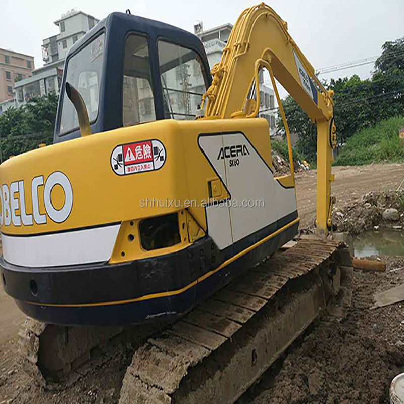 Excavateur à rampe hydraulique utilisé Kobelco60-3, mini d'occasion de haute qualité excavateur KOBELCO60-3 prix bon marché