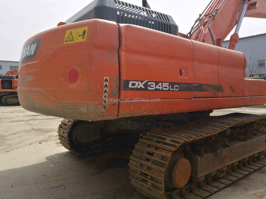 Vente à chaud de Doosan Excellente qualité Excavateur hydraulique à rampe d'occasion DOOSAN DX345 Corée d'origine/machine de creusement d'occasion meilleure vente bon prix