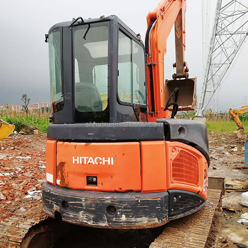 Hitachi en stock Mini-pelée japonaise HITACHI 50 à vendre/Une petite pelle à excavatrice d'occasion en bon état HITACHI 50