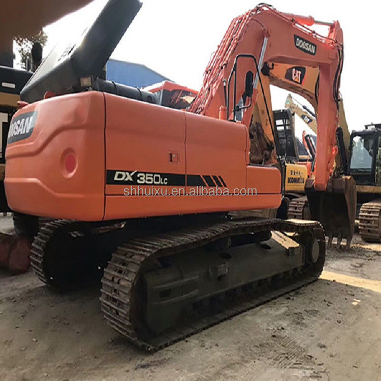 Vente à chaud de Doosan Excellente qualité d'occasion excavateur hydraulique à rampe DOOSAN DX350 origine coréenne machine de creusement utilisée best-seller