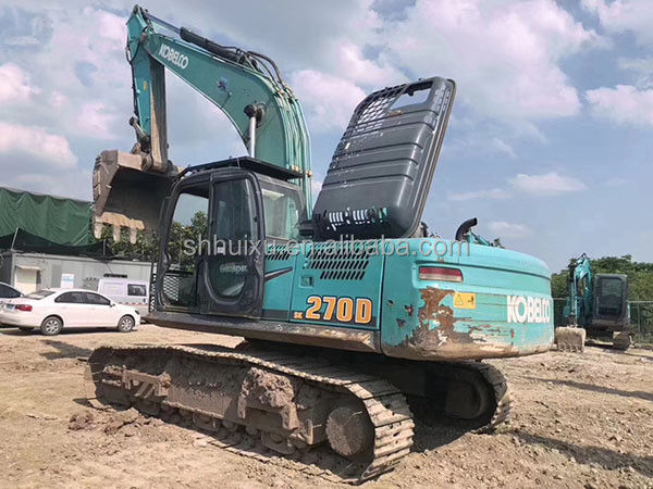 Kobelco SK200 Excellente qualité de l'excavateur à rampe d'occasion machine de creusement utilisée Kobelco SK270D prix bon marché