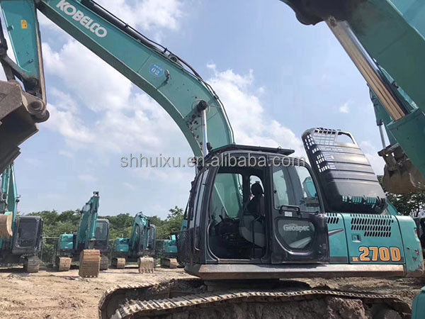 Kobelco SK200 Excellente qualité de l'excavateur à rampe d'occasion machine de creusement utilisée Kobelco SK270D prix bon marché