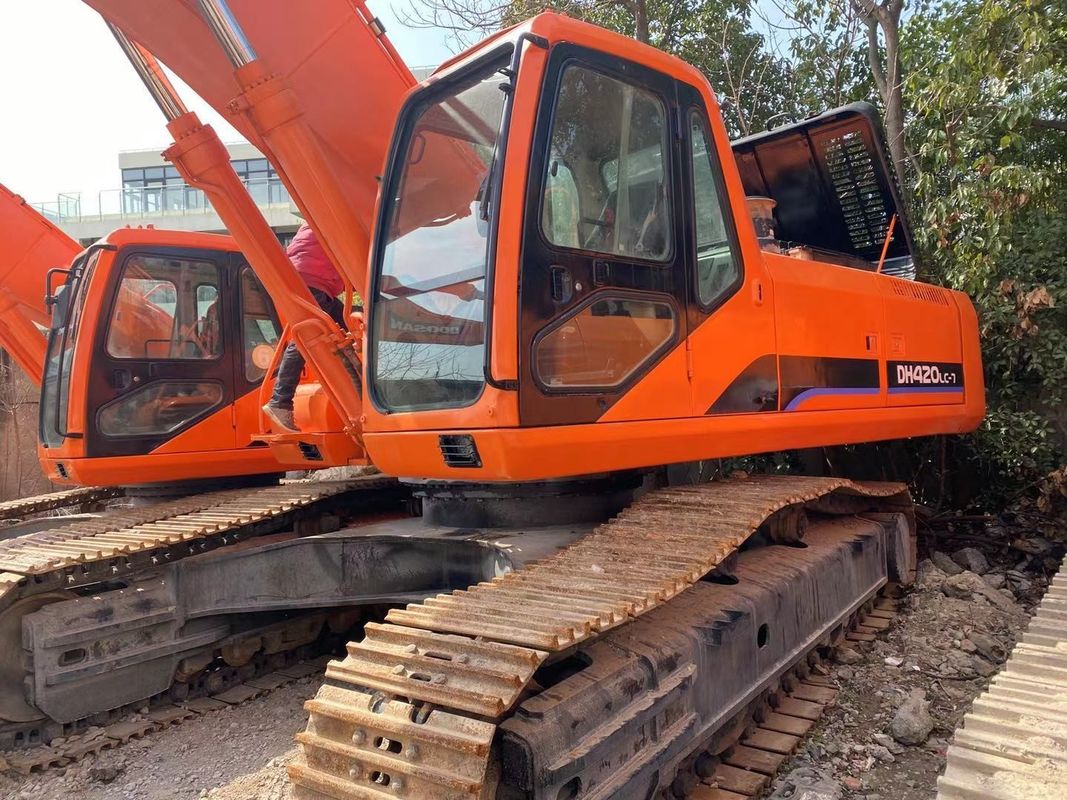Vente à chaud de Doosan Excellente qualité d'occasion excavateur hydraulique à rampe DOOSAN DH420 machine de creusement utilisée best-seller