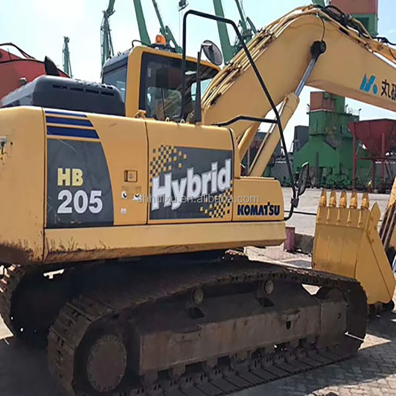 Komatsu Utilisé PC205 excavateur à rampe de bonne qualité machine de creusement d'occasion à vendre Komatsu Excavator