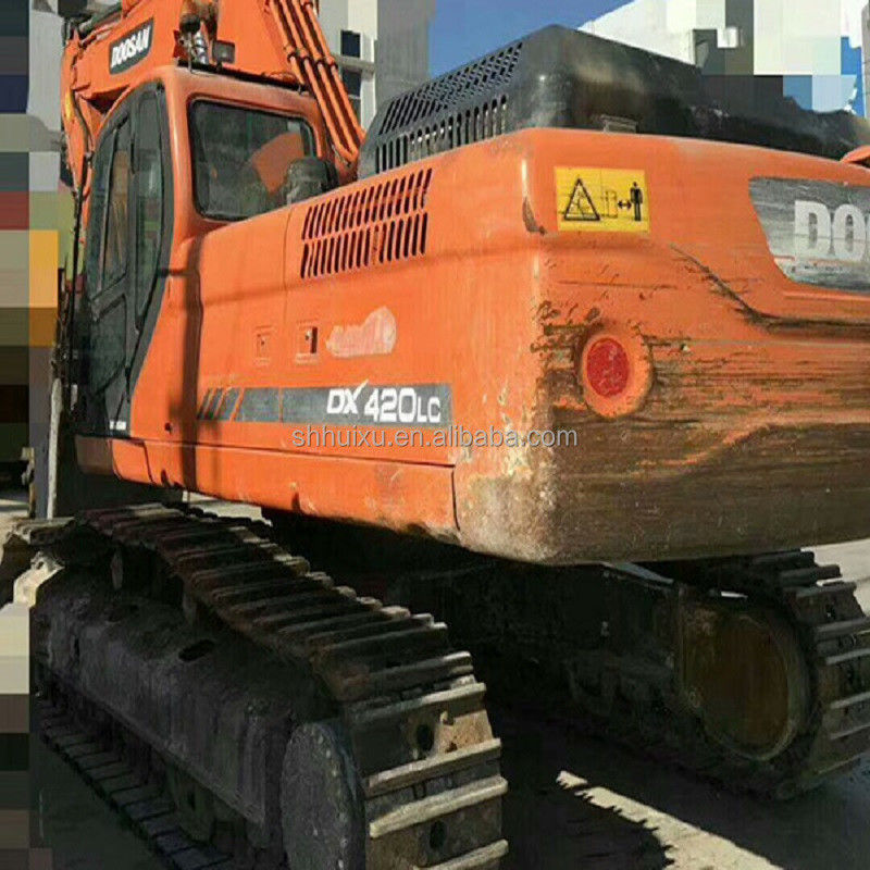 Vente à chaud de Doosan de haute qualité de seconde main excavateur hydraulique à rampe DOOSAN DX420 Corée d'origine machine de creusement utilisée bon prix