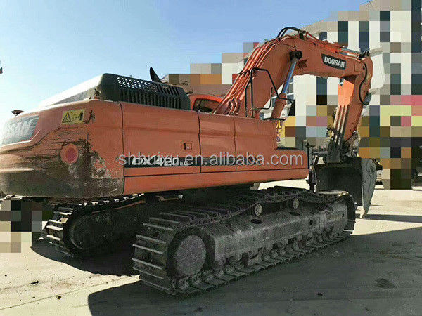 Vente à chaud de Doosan de haute qualité de seconde main excavateur hydraulique à rampe DOOSAN DX420 Corée d'origine machine de creusement utilisée bon prix
