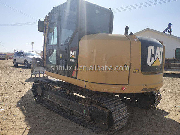 Excavateur mini à rampe d'occasion CAT308E 8T Excavateur à chenilles d'occasion Machine de creusement en stock