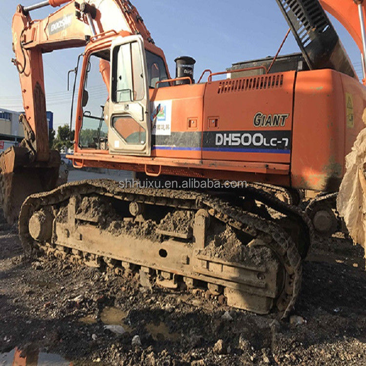 Vente à chaud de Doosan Excellente qualité Excavateur hydraulique à rampe de seconde main DOOSAN DH500 Corée d'origine/machine de creusement d'occasion meilleure vente bon prix