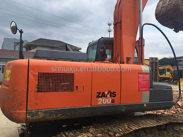 Vente à chaud HITACHI Machine de creuser japonaise HITACHI ZX200 d'occasion Excavateur à ramper HITACHI 200 en bon état