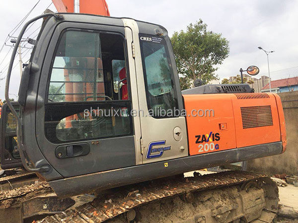 Vente à chaud HITACHI Machine de creuser japonaise HITACHI ZX200 d'occasion Excavateur à ramper HITACHI 200 en bon état