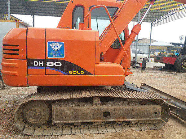 Excavateur d'occasion de 8 tonnes Doosan DX80 Modèle 80 mini projet d'occasion DX80 à vendre