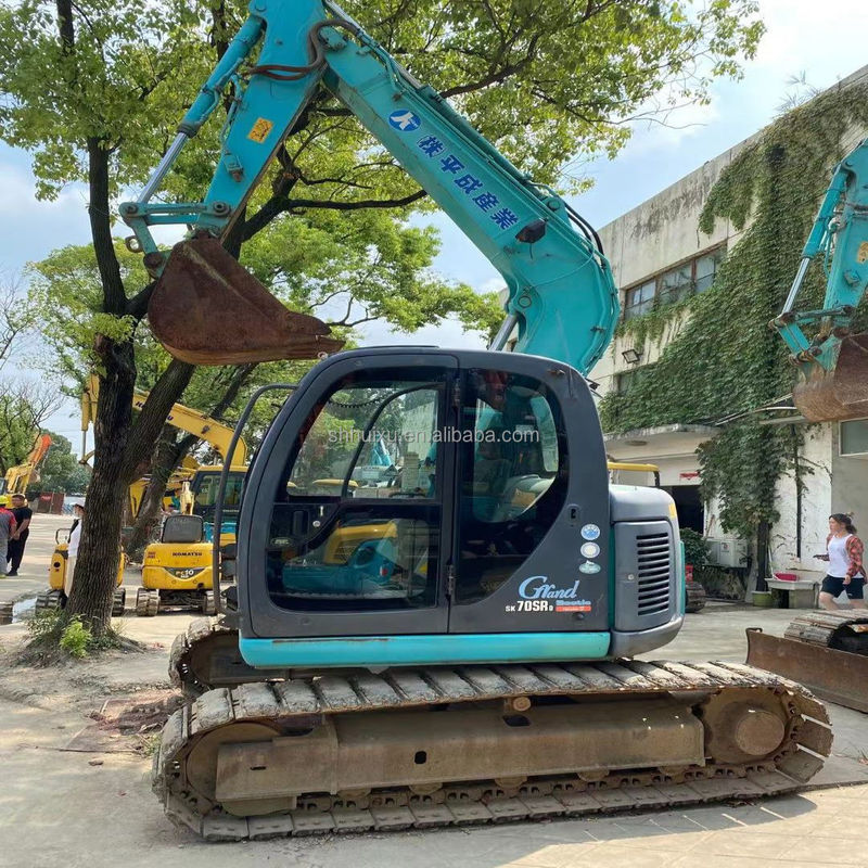 Kobelco SK200 Excavateur à rampe Kobelco 70SR d'occasion Hydraulique de haute qualité Mini-pelée d'occasion Prix bon marché