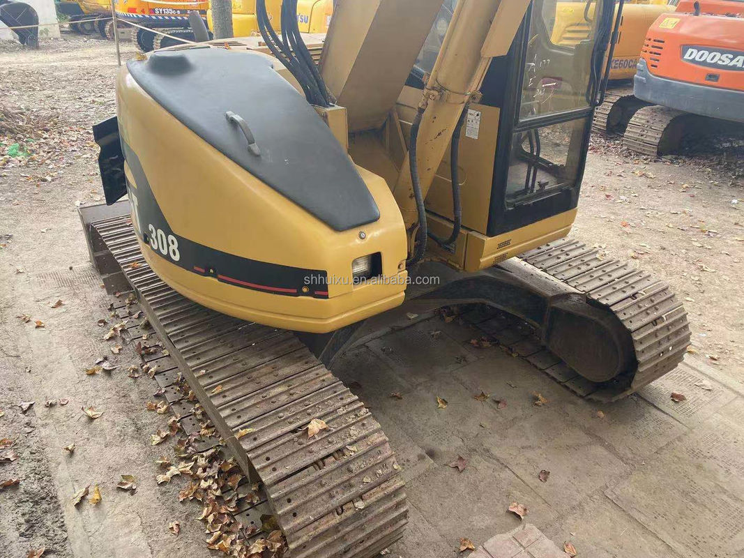 Mini-pelée hydraulique usée CAT308 de seconde main de bonne qualité petite pelle excavatrice CAT308 à vendre