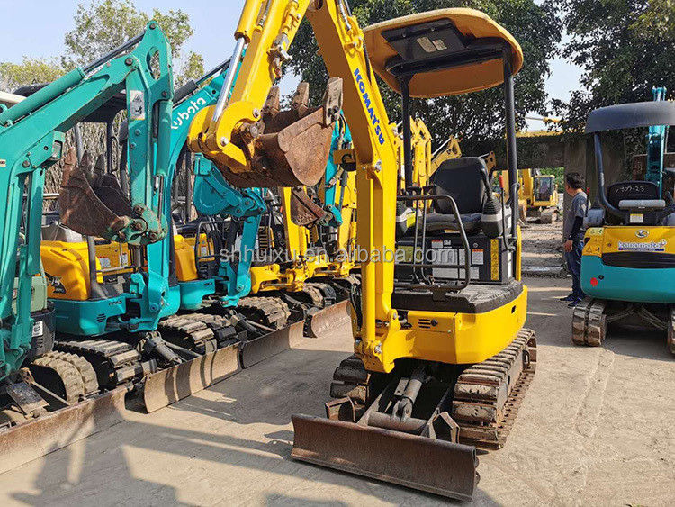 mini utilisé komatsu pc18 excavateur pc 18 1,8 tonne creuseur pc18mr moteur diesel japonais bonne performance