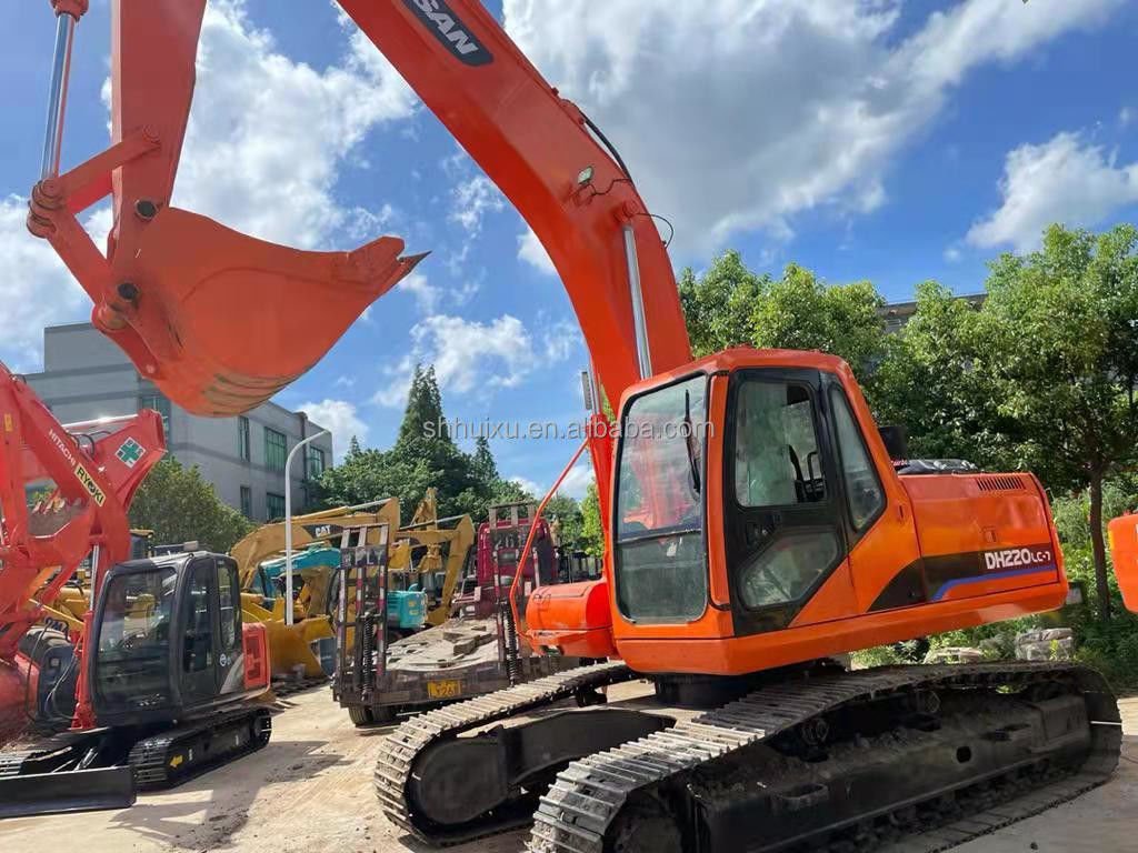 Vente à chaud de Doosan Doosan DH220lc excavateur/machine à creuser utilisée Doosan DH220-7 Corée d'origine à vendre