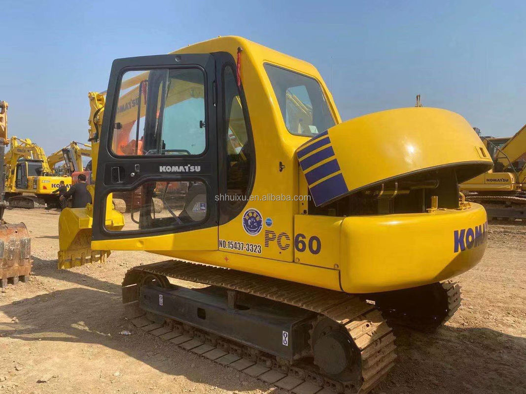 Comatsu PC60 excavateur hydraulique à rampe de 6 tonnes de haute qualité excavateur d'occasion d'origine japonaise prix bon marché Komatsu Excavator