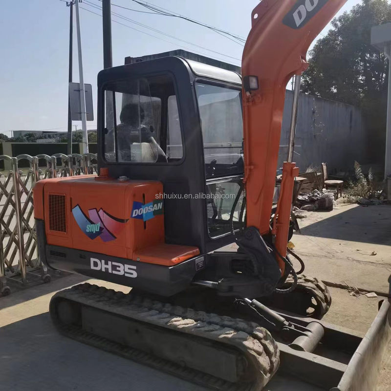 Vente à chaud de Doosan Excavatrice Doosan DH35 d'occasion, mini-excavatrice Doosan avec lame de dozer, Doosan DH35 DH55 DH60 DH70 DH80 DX80 DX75 en stock