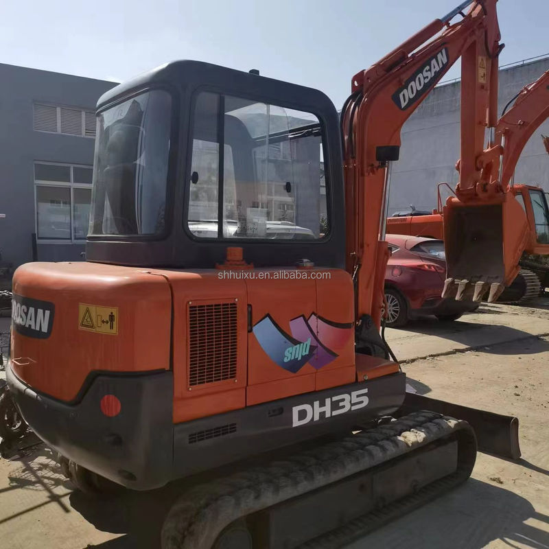 Vente à chaud de Doosan Excavatrice Doosan DH35 d'occasion, mini-excavatrice Doosan avec lame de dozer, Doosan DH35 DH55 DH60 DH70 DH80 DX80 DX75 en stock