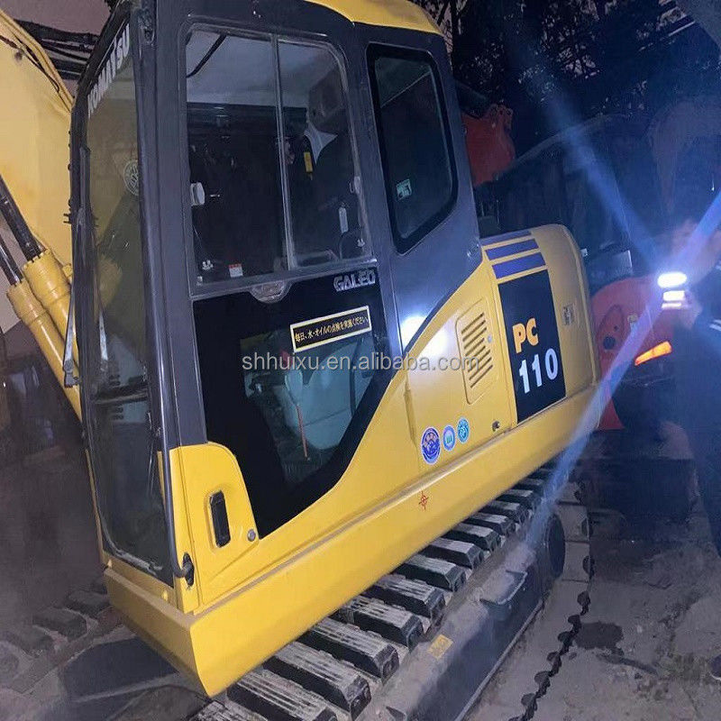 Excavateur hydraulique Komatsu PC110 d'occasion machine japonaise de creusement Komatsu Excavateur