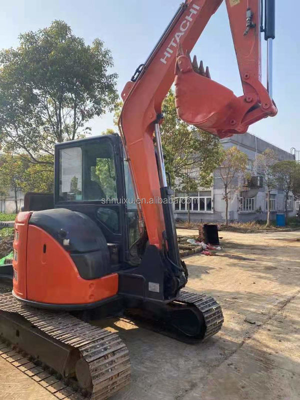 Hitachi en stock Prix bon marché mini-pelée japonaise HITACHI 55/Excavateur hydraulique de deuxième main Excavateur en bon état HITACHI 55