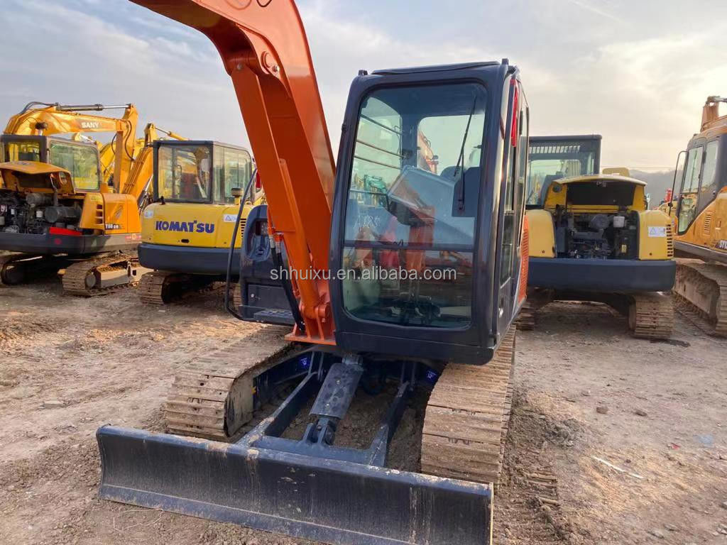 Hitachi en stock Hitachi ex60 japonais vente d'excavateur d'occasion/Excavateur hydraulique à rouleaux d'occasion en bon état
