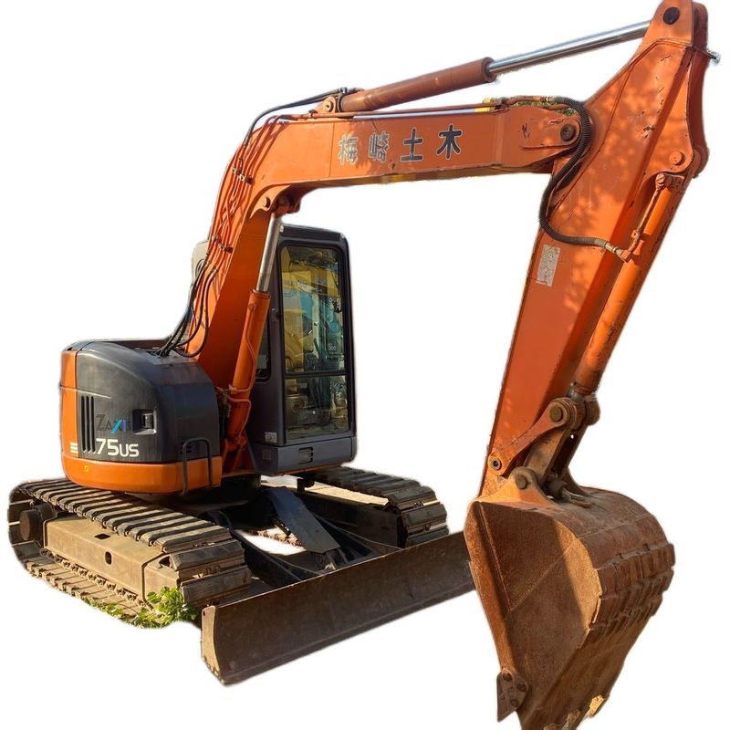 Hitachi vente à chaud utilisé excavateur ex75ur Hitachi/de seconde main Petite excavatrice à rampe en bon état HITACHI 75
