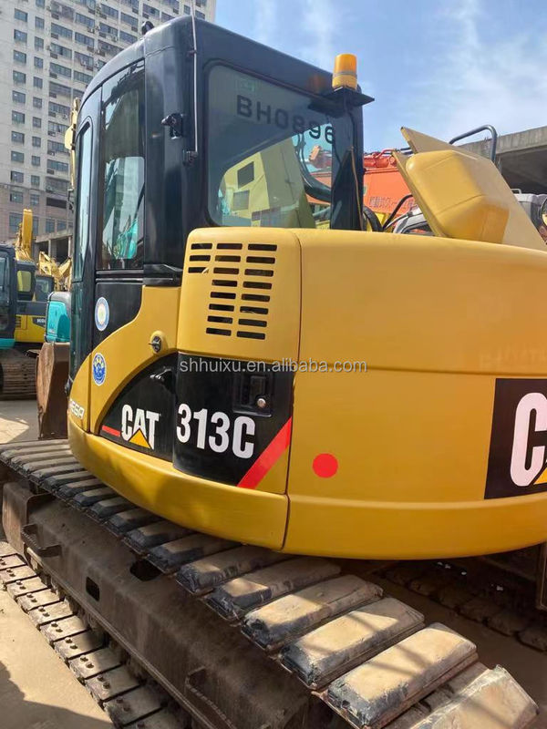 Excavateurs utilisés cat313/ excavateur hydraulique à rampe à bas prix machine de creusement utilisée CAT313C en bon état à vendre
