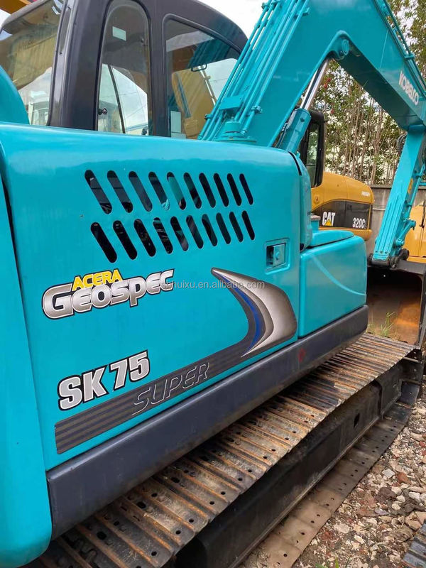 Excavatrice mini-micro Kobelco 75 mini-excavatrice d'occasion machines utilisées 7,5 tonnes excavatrice américaine Chine excavatrice de jardin
