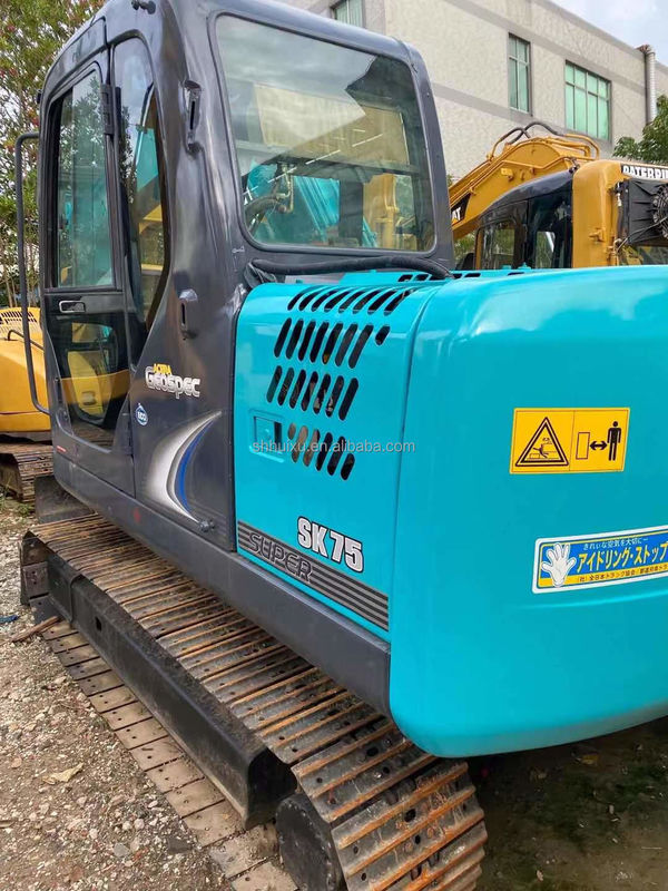 Excavatrice mini-micro Kobelco 75 mini-excavatrice d'occasion machines utilisées 7,5 tonnes excavatrice américaine Chine excavatrice de jardin