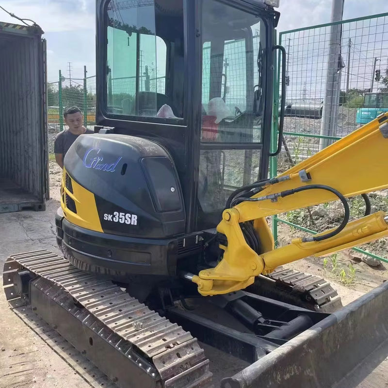 excavateur utilisé de haute qualité kobelco 35sr/état de travail de seconde main bon marché excavateur kobelco 35sr