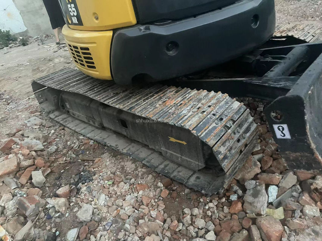 Excavateur à rouleaux hydrauliques d'occasion de haute qualité KOMATSU PC55MR Origine japonaise/mini-excavateur d'occasion KOMATSU PC55MR Prix bon marché