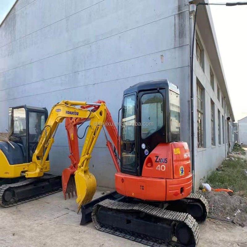 Hitachi en stock Usine de seconde main Petite excavatrice hydraulique en bon état HITACHI ZX40U/Une mini-excavatrice japonaise HITACHI ZX40U à vendre