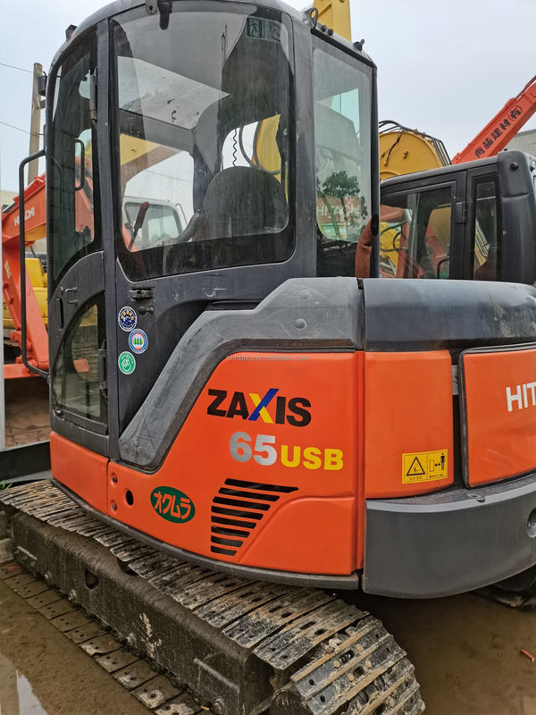 Hitachi en stock Bonne qualité Hitachi ZX65 Excavateur hydraulique à rampe d'occasion/mini-excavateur d'occasion Hitachi ZX65 Prix bon marché
