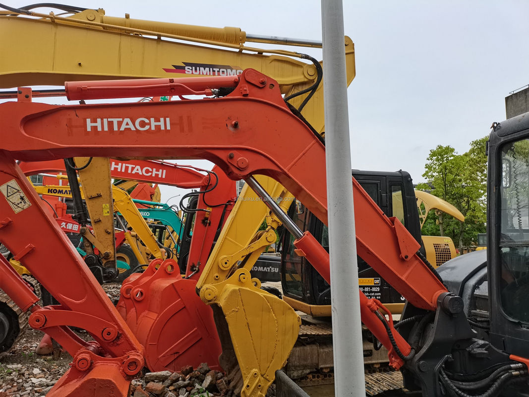 Hitachi en stock Bonne qualité Hitachi ZX65 Excavateur hydraulique à rampe d'occasion/mini-excavateur d'occasion Hitachi ZX65 Prix bon marché