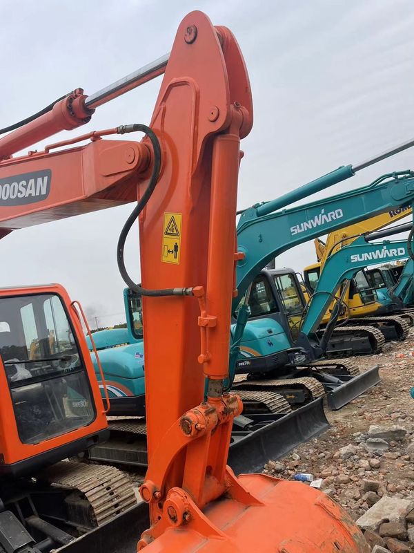 Machinerie utilisée Doosan DX75 petit creuseur utilisé mini-pelles mini-pelles excavateur main
