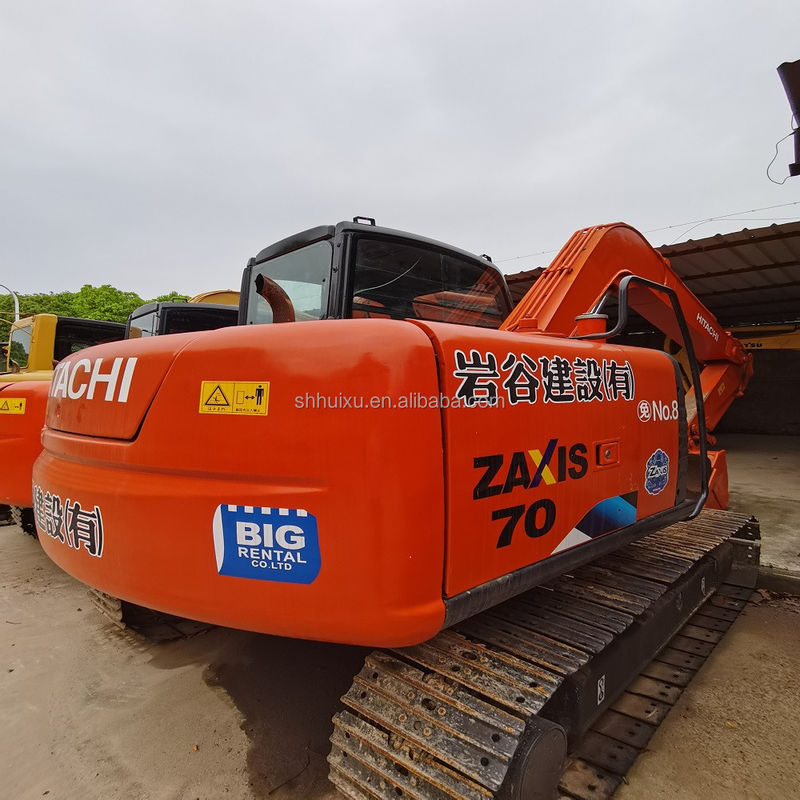 Hitachi en stock en bon état Hitachi ZX70 excavateur hydraulique à rampe d'occasion / mini-excavateur d'occasion Hitachi ZX70 Prix bon marché
