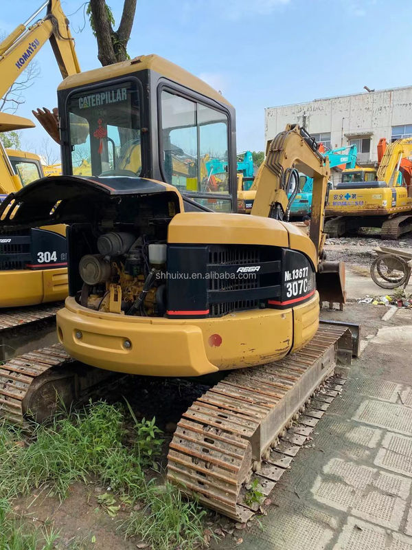 Origine japonaise d'occasion bonne qualité excavateur hydraulique à rampe CAT307C 7T/Used mini Digger CAT307C prix bon marché