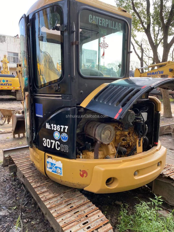 Origine japonaise d'occasion bonne qualité excavateur hydraulique à rampe CAT307C 7T/Used mini Digger CAT307C prix bon marché