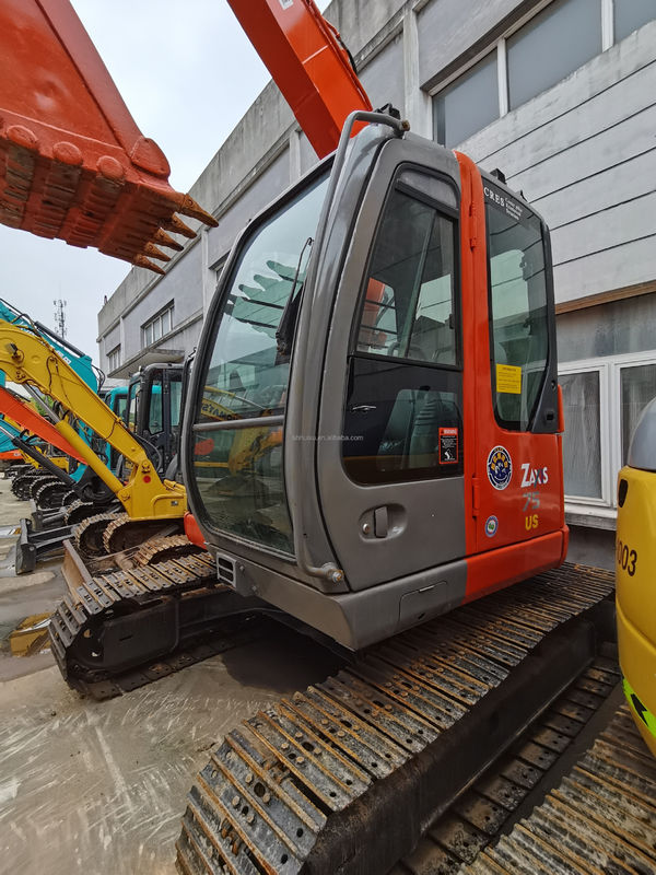 Hitachi vente à chaud d'occasion Hitachi 75US excavateur hydraulique à rampe d'origine japonaise mini-excavateur d'occasion de bonne qualité Prix bon marché