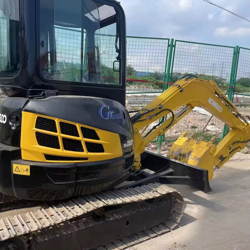 3.5 Tonnes Kobelco Sk35 Excavateur Kobelco d'occasion en feuille magique couleur bleue