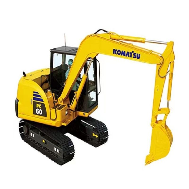 Excavateur à rampe Komatsu PC60 6 tonnes d'occasion hydraulique de haute qualité/mini-excavateur d'occasion Komatsu PC60 origine japonaise prix bon marché Komatsu Excavateur
