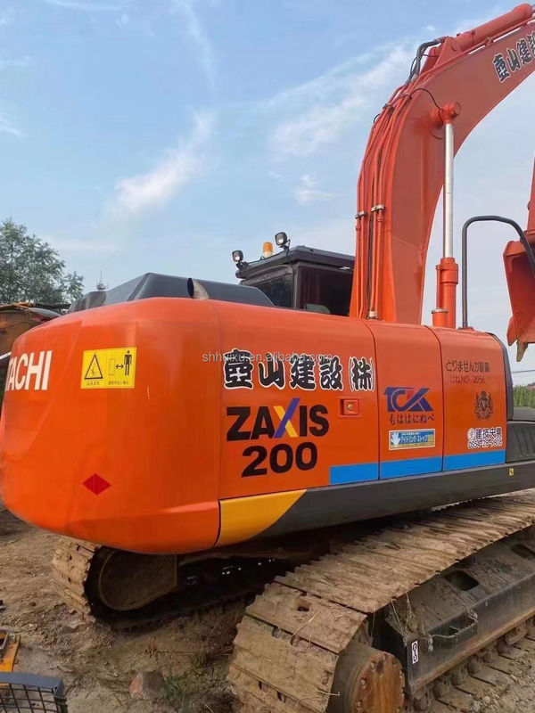 Hitachi en stock Hitachi ZX200-3 d'occasion Excavateur hydraulique à rampe en bon état/machine de creusement d'occasion Hitachi ZX200-3 Prix bon marché