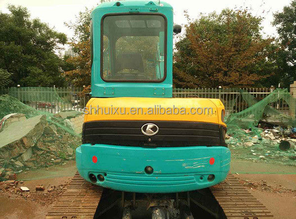 Excavateur d'occasion de qualité japonaise Kubota 155 petit 5,5 tonnes mini excavateur à rampe d'occasion avec lame et ligne de disjoncteur