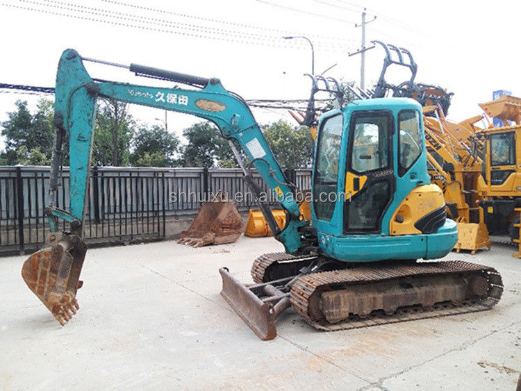 Excavateur d'occasion de qualité japonaise Kubota 161 petit de 6,1 tonnes mini excavateur à rampe d'occasion