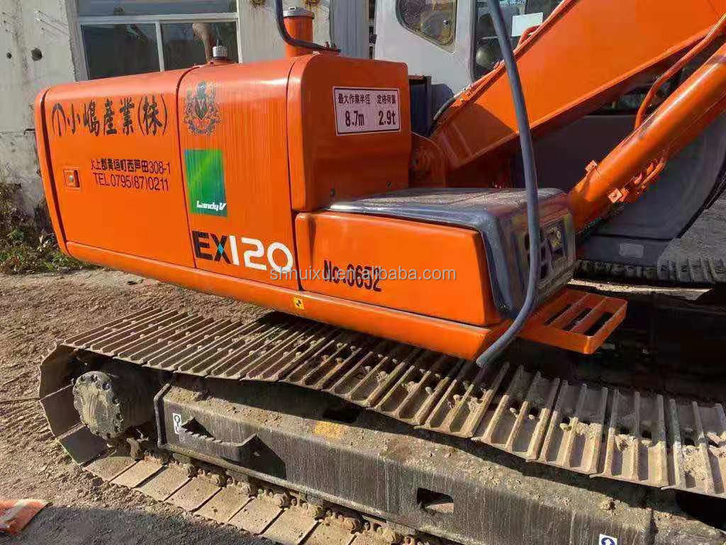 Hitachi en stock Le plus vendu Hitachi EX120 d'occasion Excavateur hydraulique à rampe/machine de creusement d'occasion Hitachi EX120 Prix bon marché