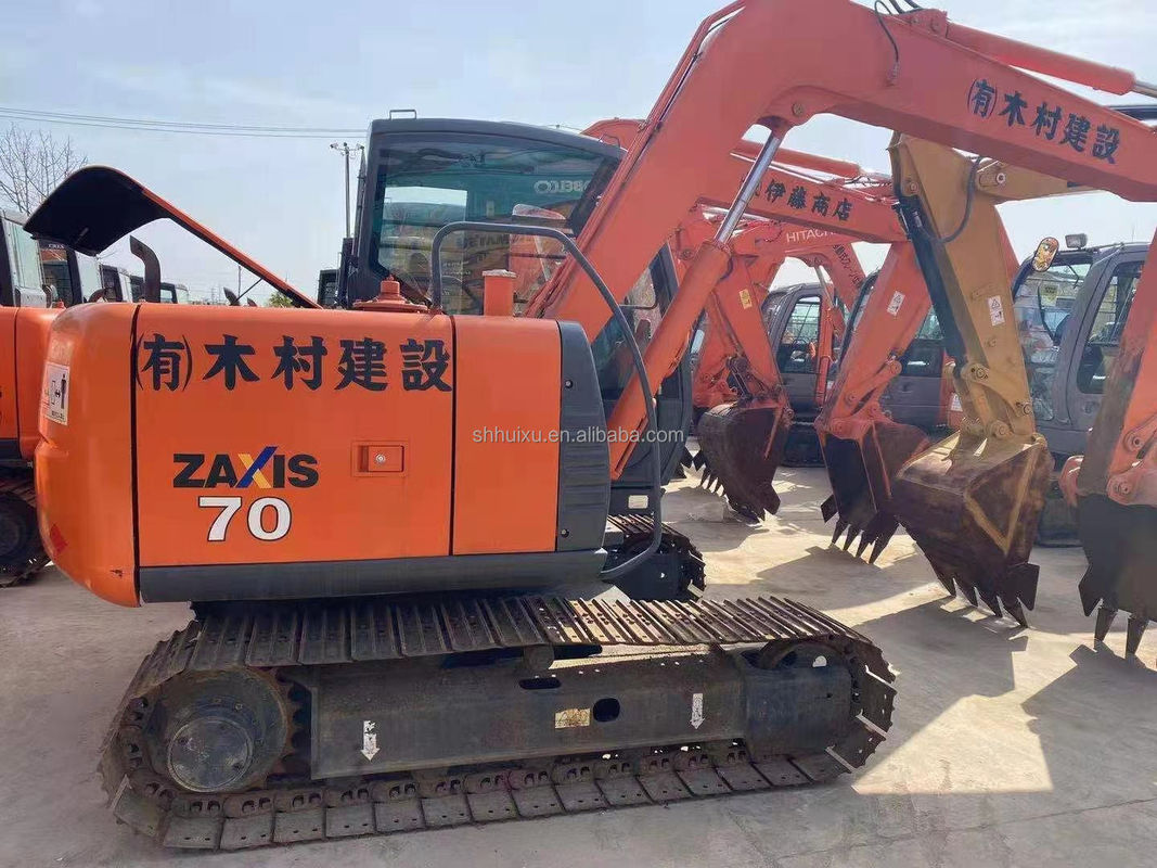 Vente à chaud de haute qualité Hitachi ZX70 excavateur hydraulique à rampe d'occasion/mini-pelée d'occasion Hitachi ZX70 Prix bon marché