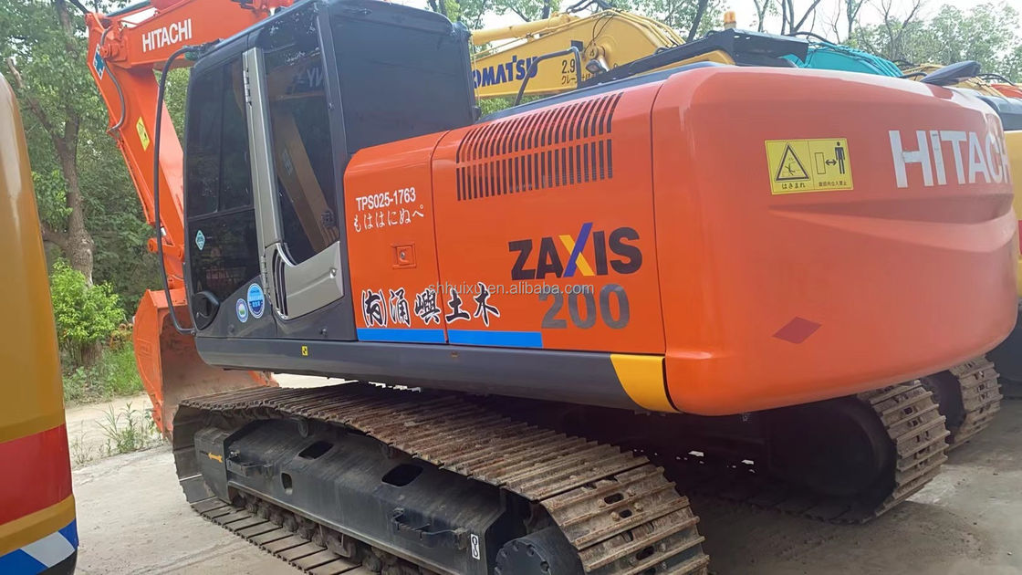 HITACHI Vente à chaud machine de creusement HITACHI ZX200 d'occasion Excellente qualité d'occasion Excavateur hydraulique à rampe d'origine japonaise à vendre