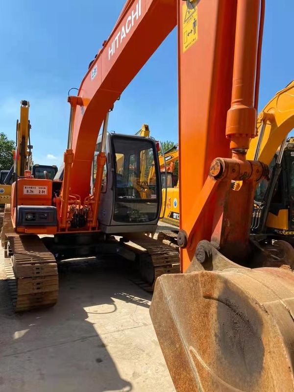 Meilleur vendeur HITACHI ex120 Excavateur hydraulique à rampe d'occasion Bonne qualité/machine de creusement d'occasion HITACHI ex120 vente à chaud